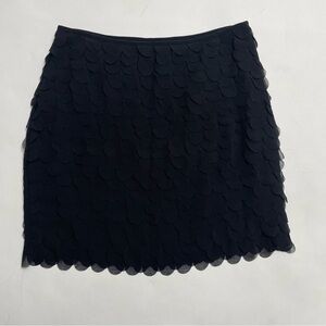 SEARCH FOR SANITY chiffon scalloped mini skirt